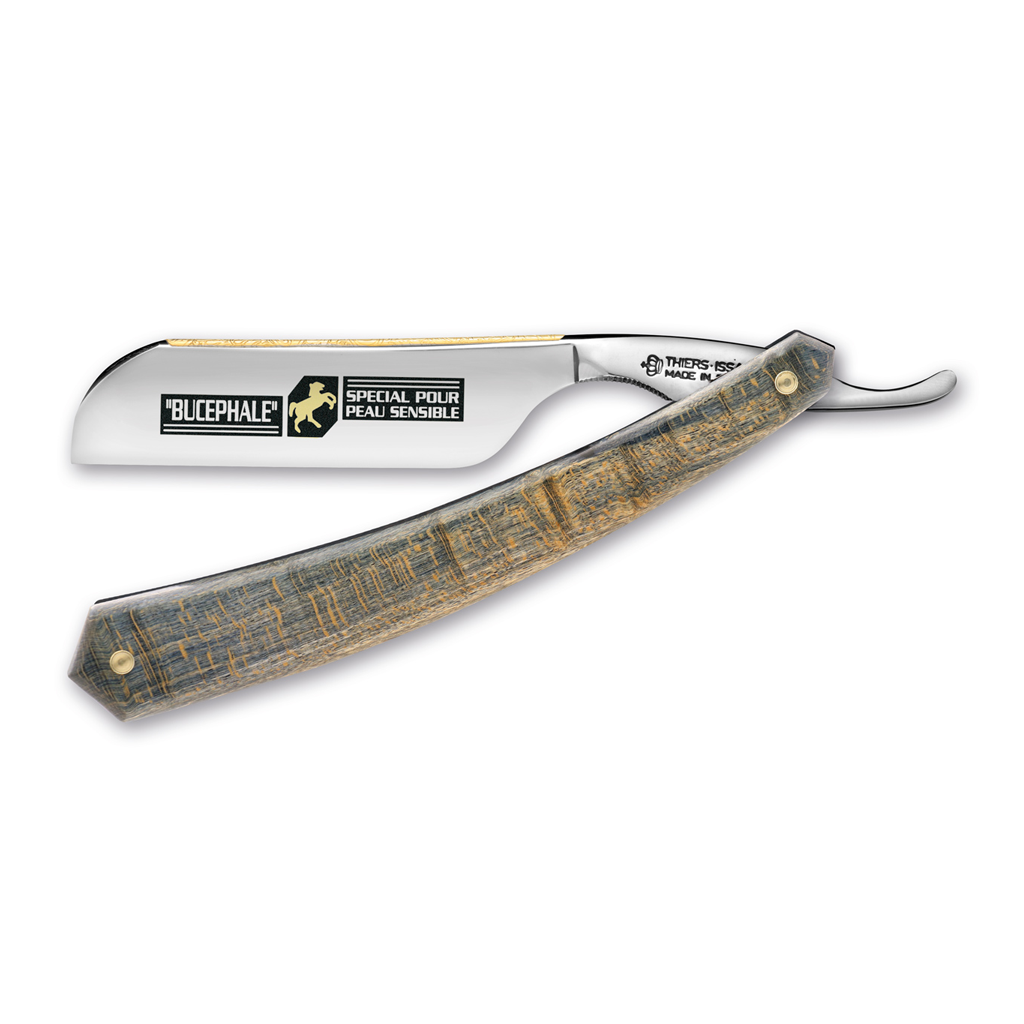 Thiers Issard &#39;Bucephale&#39; Straight Razor 7/8&quot;Maple Carbon Steel