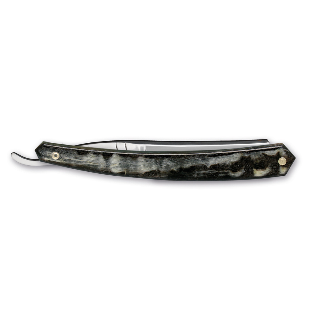 Thiers Issard &#39;Médaille d&#39;Or Exposition d&#39;Alger 1921&#39; Straight Razor 6/8&quot; Rams Horn Carbon Steel.