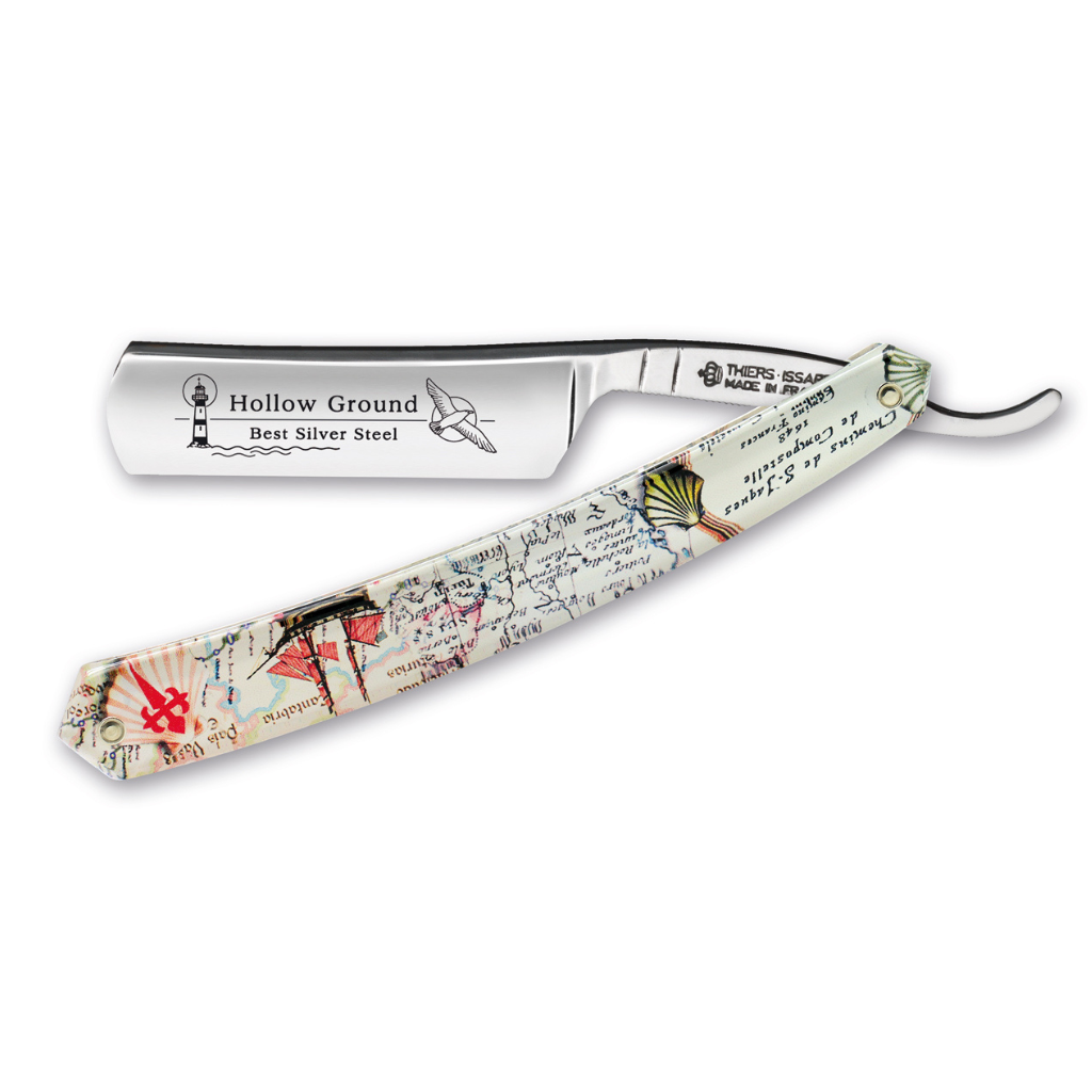 Thiers Issard Santiago De Compostela Straight Razor 5/8&quot; Resin Carbon Steel.