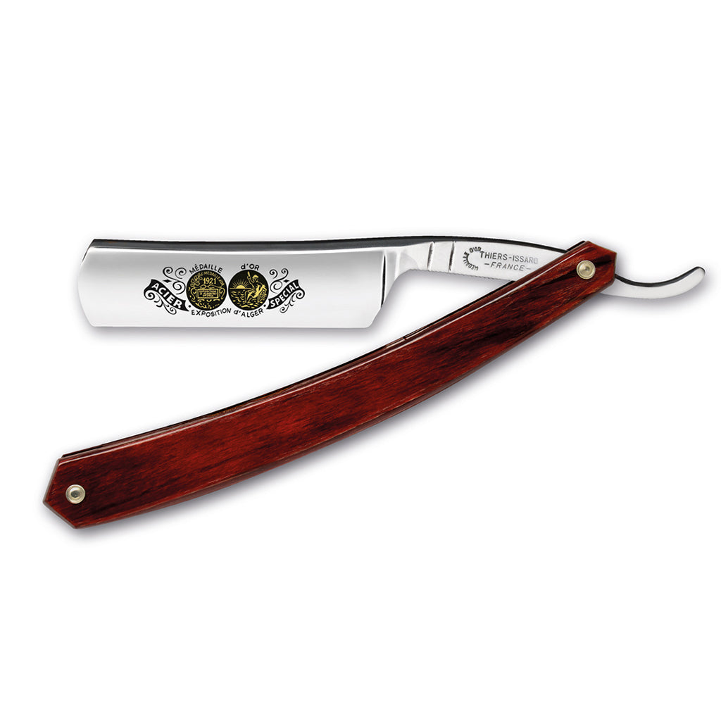 Thiers Issard &#39;Médaille d&#39;Or Exposition d&#39;Alger 1921&#39; Straight Razor 5/8&quot; Pakawood Carbon Steel.