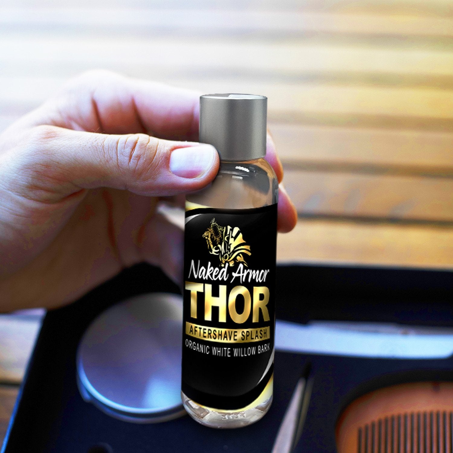 Naked Armor Organic Thor 5 Piece Men&#39;s Care Kit.