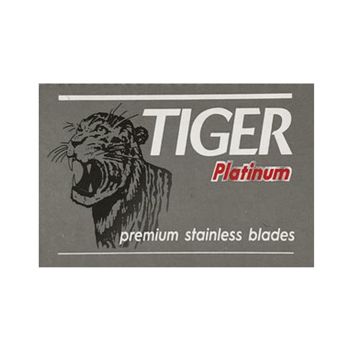 Tiger Platinum Premium Stainless Steel Safety Razor Blades (5 Pack).